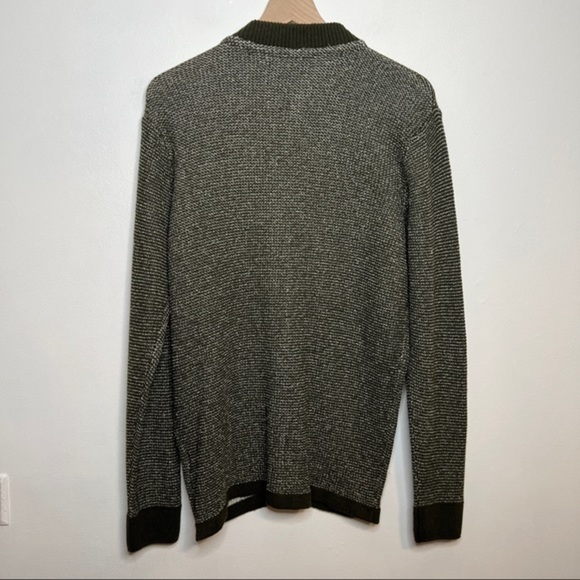 Gianetti Mens Long Sleeve Green Zip Up Italian Wool Blend Jacket Size Large - Picture 6 of 9